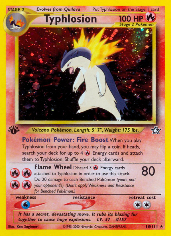 Typhlosion (18/111) [Neo Genesis 1st Edition] | All Aboard Games