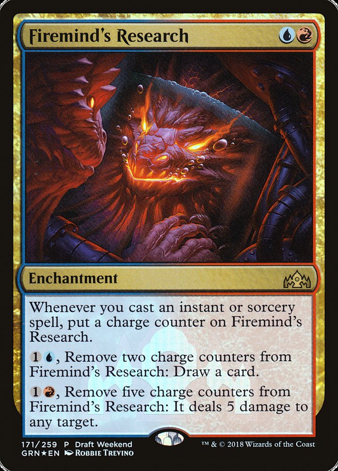 Firemind's Research (Draft Weekend) [Guilds of Ravnica Promos] | All Aboard Games