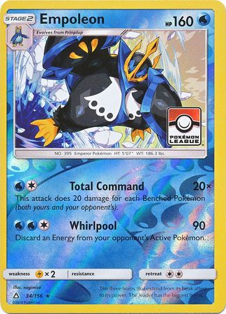 Empoleon (34/156) (League Promo) [Sun & Moon: Ultra Prism] | All Aboard Games