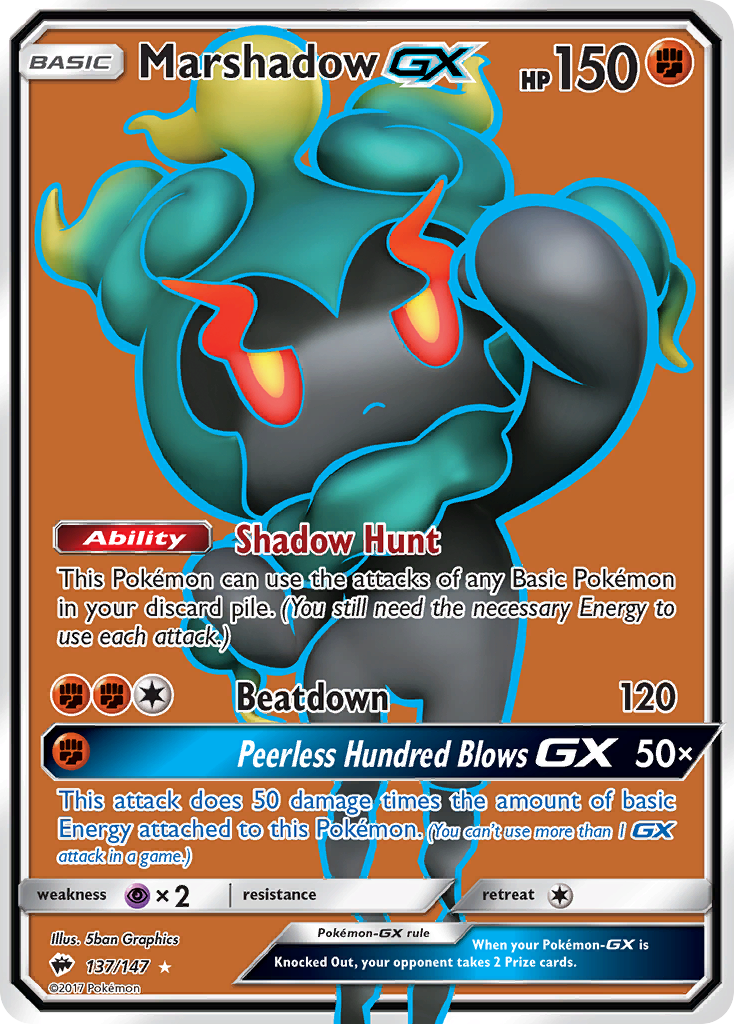 Marshadow GX (137/147) [Sun & Moon: Burning Shadows] | All Aboard Games