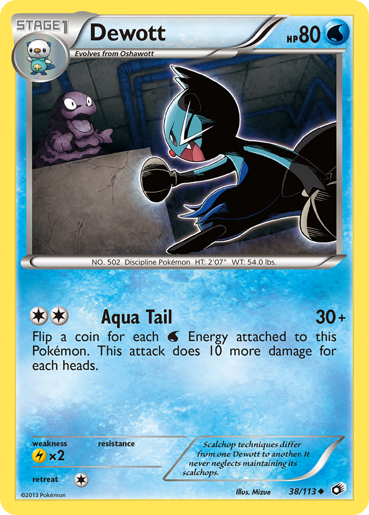 Dewott (38/113) [Black & White: Legendary Treasures] | All Aboard Games