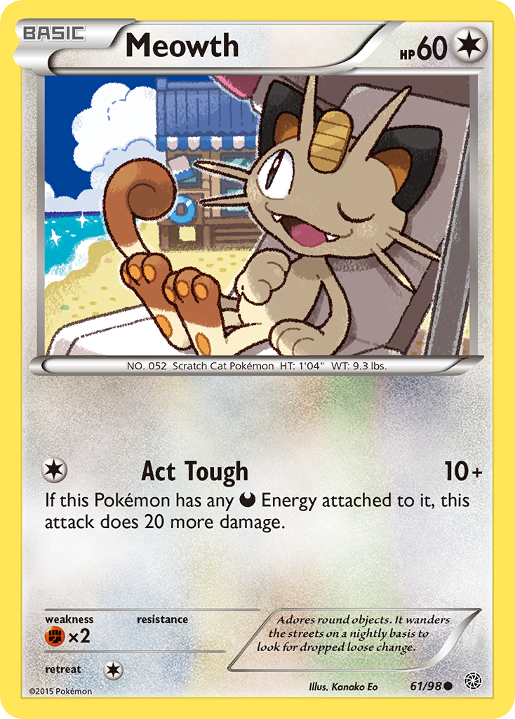 Meowth (61/98) [XY: Ancient Origins] | All Aboard Games