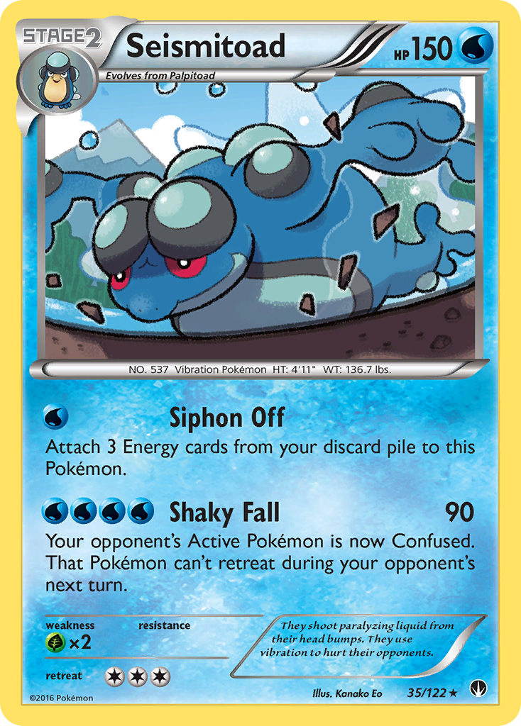 Seismitoad (35/122) [XY: BREAKpoint] | All Aboard Games