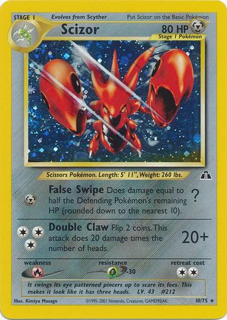 Scizor (10/75) [Neo Discovery Unlimited] | All Aboard Games