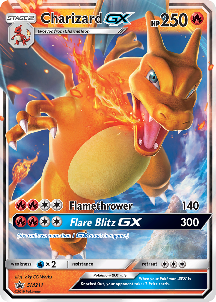 Charizard GX (SM211) [Sun & Moon: Black Star Promos] | All Aboard Games