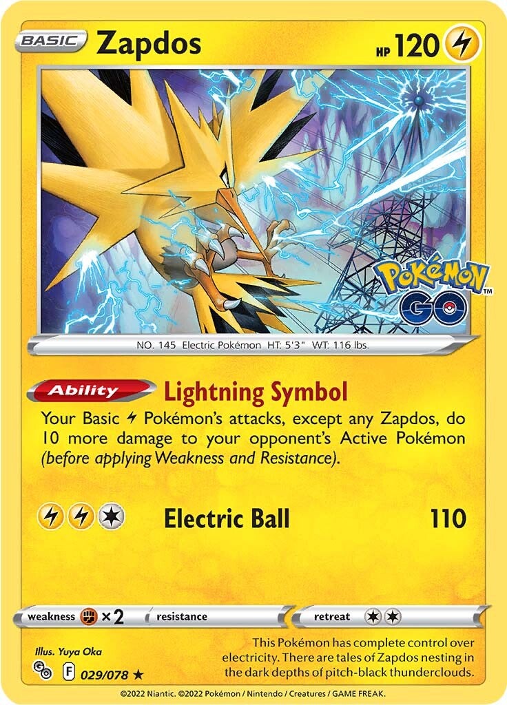 Zapdos (029/078) [Pokémon GO] | All Aboard Games