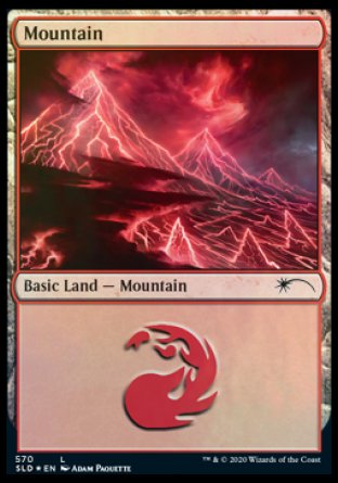 Mountain (Lightning) (570) [Secret Lair Drop Promos] | All Aboard Games