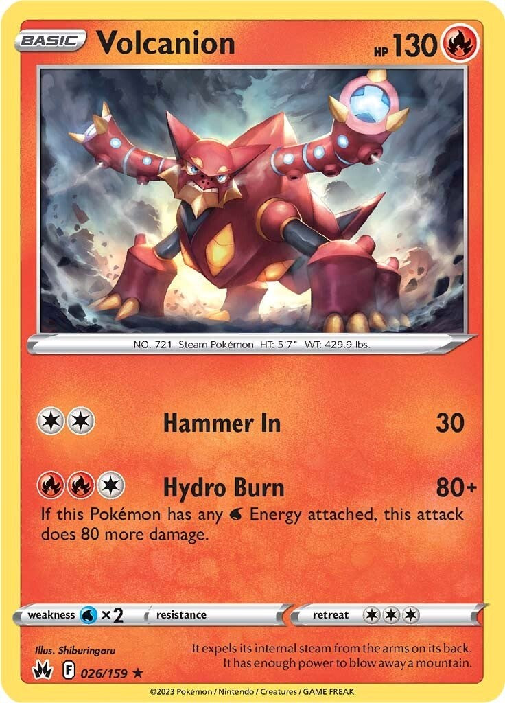 Volcanion (026/159) [Sword & Shield: Crown Zenith] | All Aboard Games