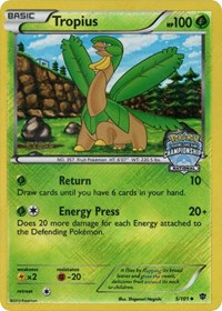 Tropius (5/101) (National Championship Staff Promo) [Black & White: Plasma Blast] | All Aboard Games