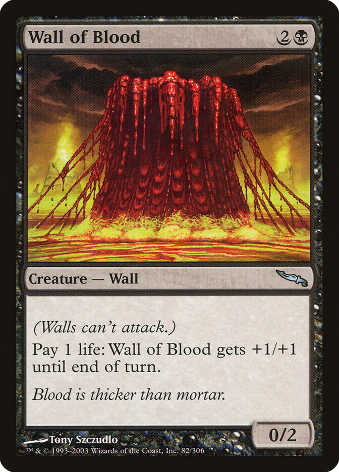 Wall of Blood [Mirrodin] | All Aboard Games