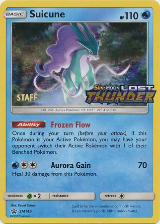 Suicune (SM149) (Staff Prerelease Promo) [Sun & Moon: Black Star Promos] | All Aboard Games