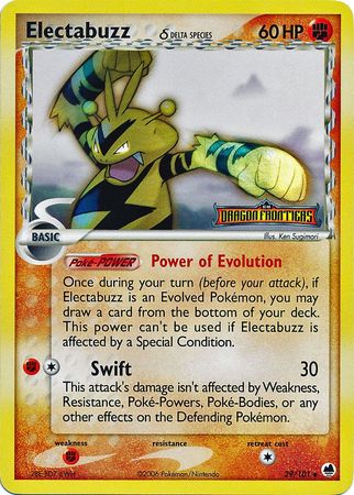 Electabuzz (29/101) (Delta Species) (Stamped) [EX: Dragon Frontiers] | All Aboard Games