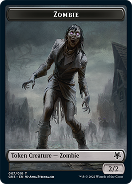 Zombie // Human Soldier Double-Sided Token [Game Night: Free-for-All Tokens] | All Aboard Games