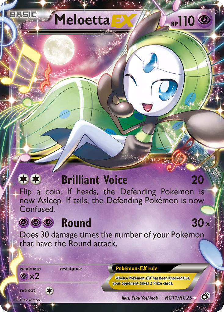 Meloetta EX (RC11/RC25) [Black & White: Legendary Treasures] | All Aboard Games