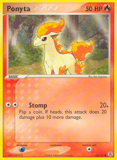 Ponyta (76/112) [EX: FireRed & LeafGreen] | All Aboard Games