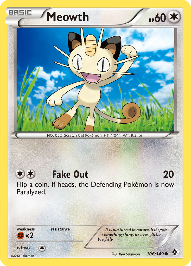 Meowth (106/149) [Black & White: Boundaries Crossed] | All Aboard Games