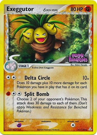 Exeggutor (41/110) (Delta Species) (Stamped) [EX: Holon Phantoms] | All Aboard Games