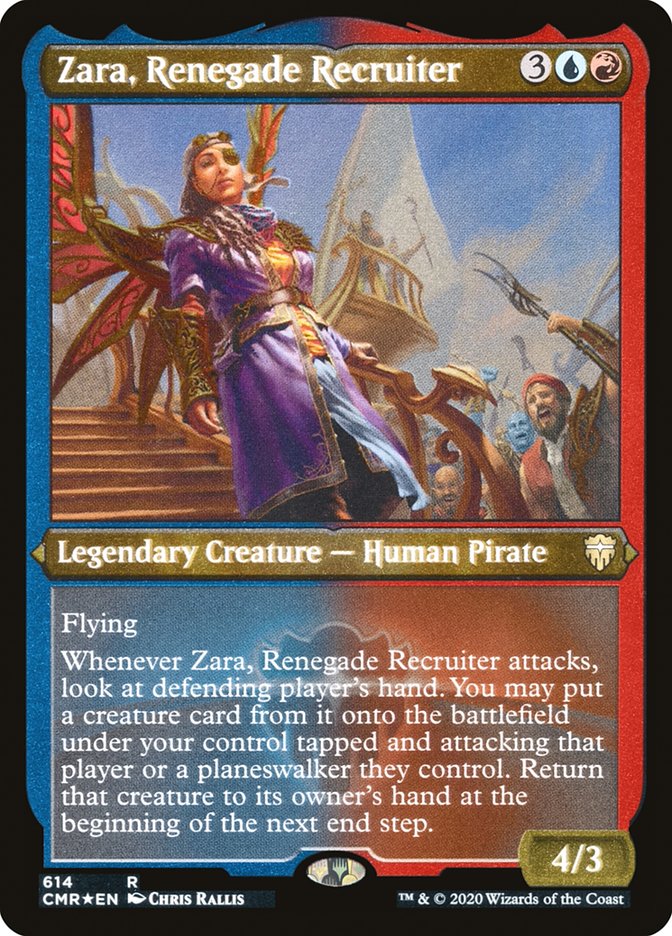 Zara, Renegade Recruiter (Etched) [Commander Legends] | All Aboard Games