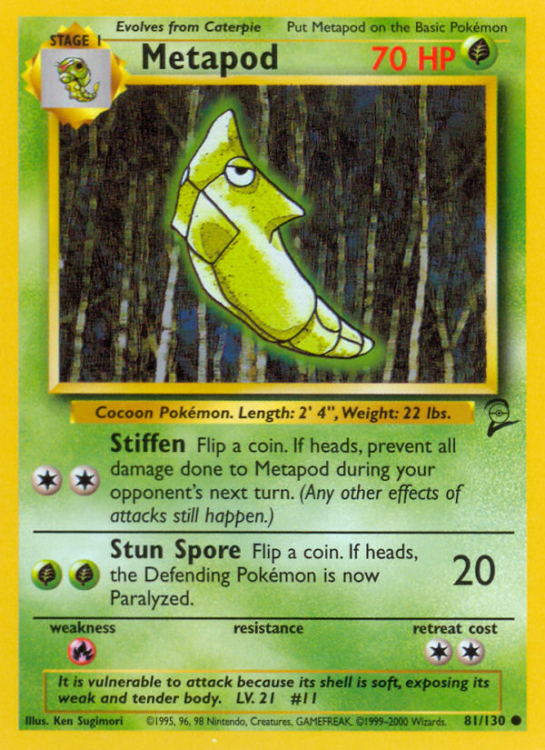 Metapod (81/130) [Base Set 2] | All Aboard Games