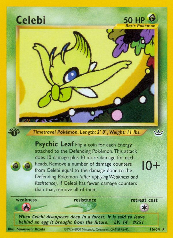 Celebi (16/64) [Neo Revelation 1st Edition] | All Aboard Games