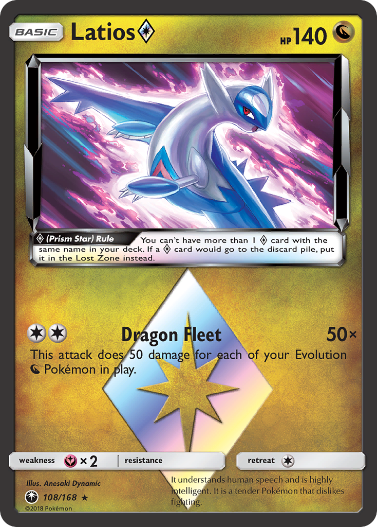 Latios (108/168) (Prism Star) [Sun & Moon: Celestial Storm] | All Aboard Games