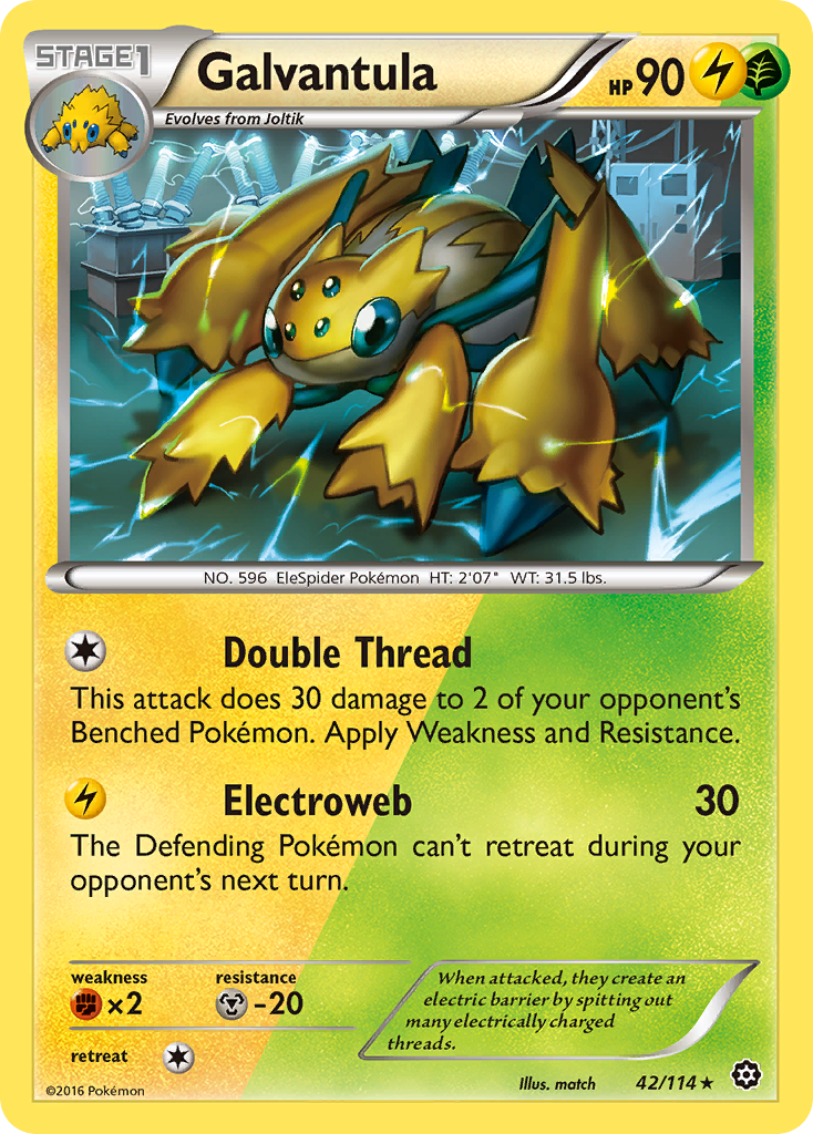 Galvantula (42/114) [XY: Steam Siege] | All Aboard Games