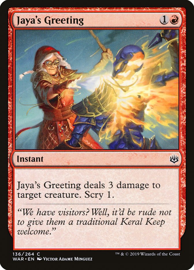 Jaya's Greeting [War of the Spark] | All Aboard Games