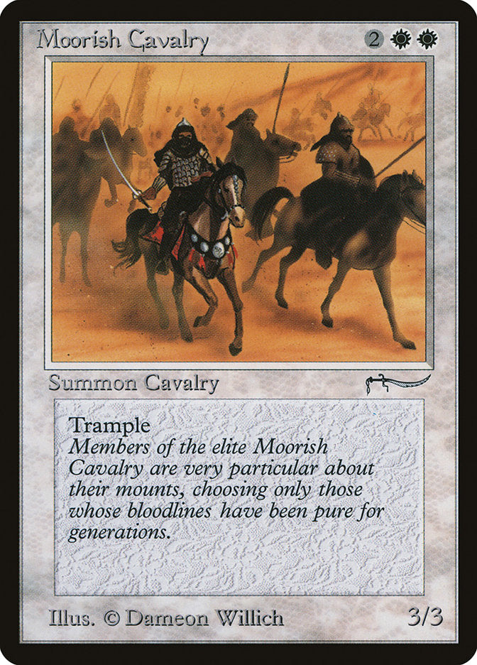 Moorish Cavalry (Dark Mana Cost) [Arabian Nights] | All Aboard Games