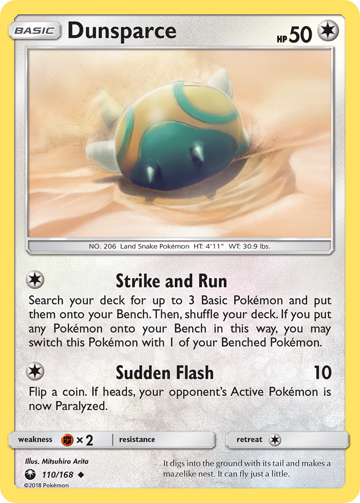 Dunsparce (110/168) [Sun & Moon: Celestial Storm] | All Aboard Games