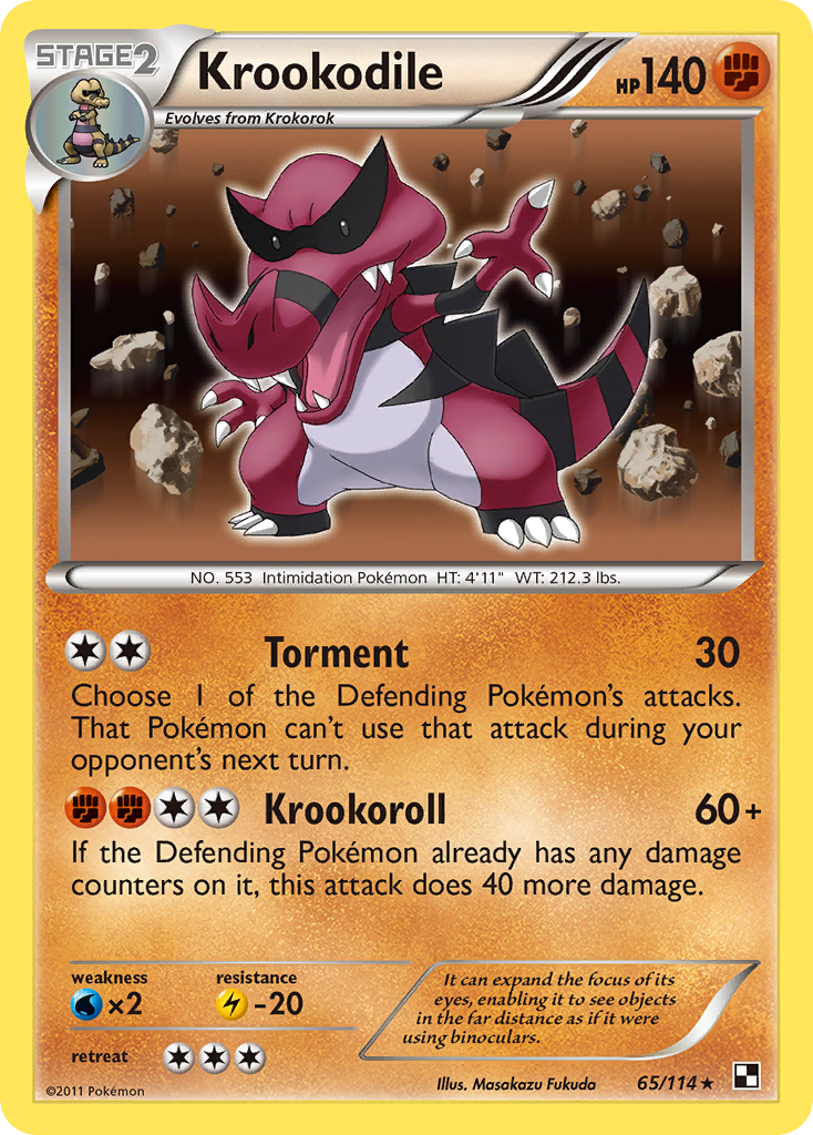 Krookodile (65/114) [Black & White: Base Set] | All Aboard Games