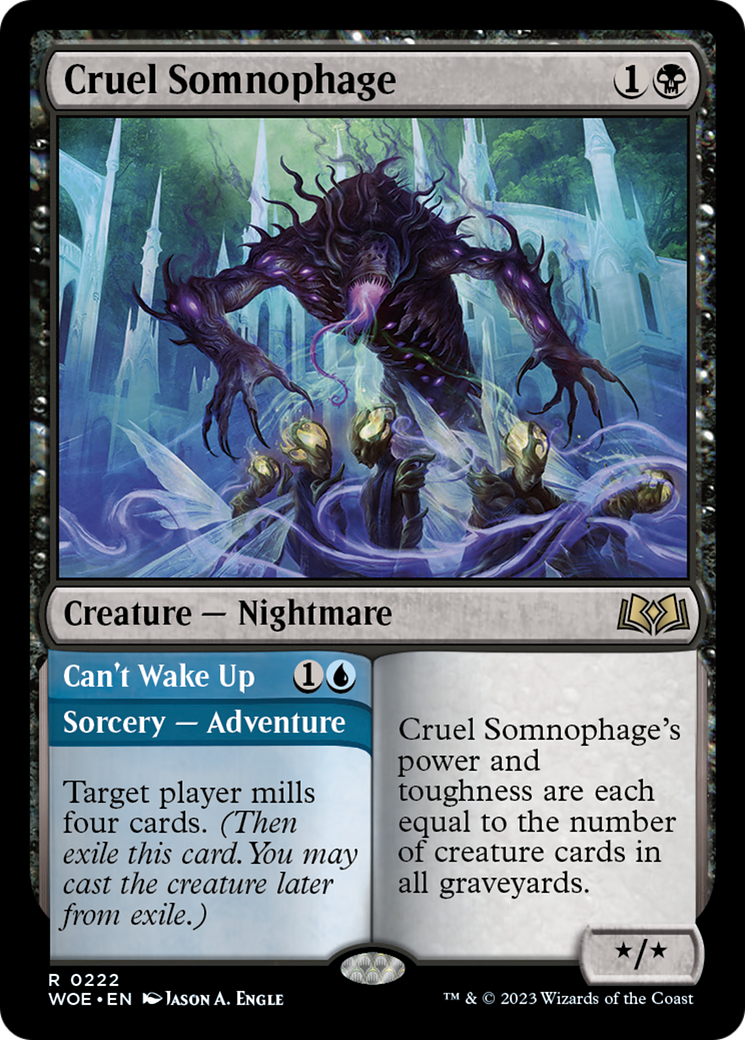 Cruel Somnophage // Can't Wake Up [Wilds of Eldraine] | All Aboard Games