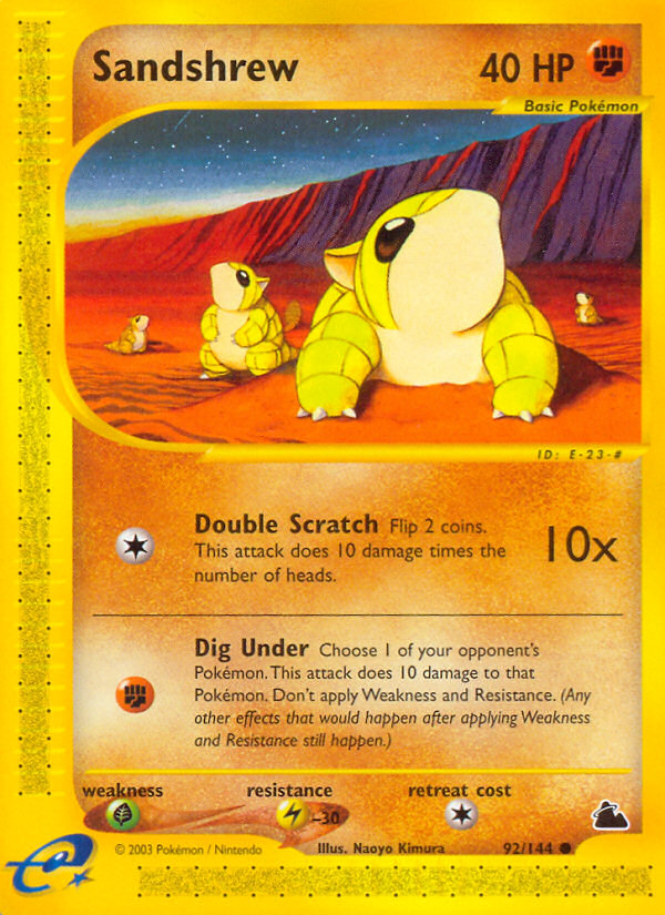 Sandshrew (92/144) [Skyridge] | All Aboard Games