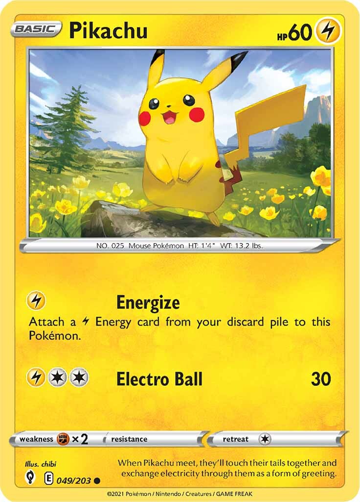 Pikachu (049/203) [Sword & Shield: Evolving Skies] | All Aboard Games