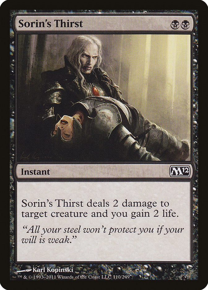 Sorin's Thirst [Magic 2012] | All Aboard Games
