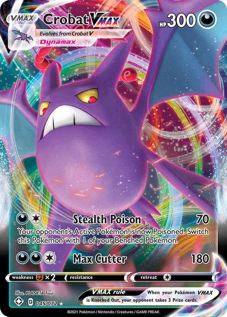 Crobat VMAX (045/072) [Sword & Shield: Shining Fates] | All Aboard Games