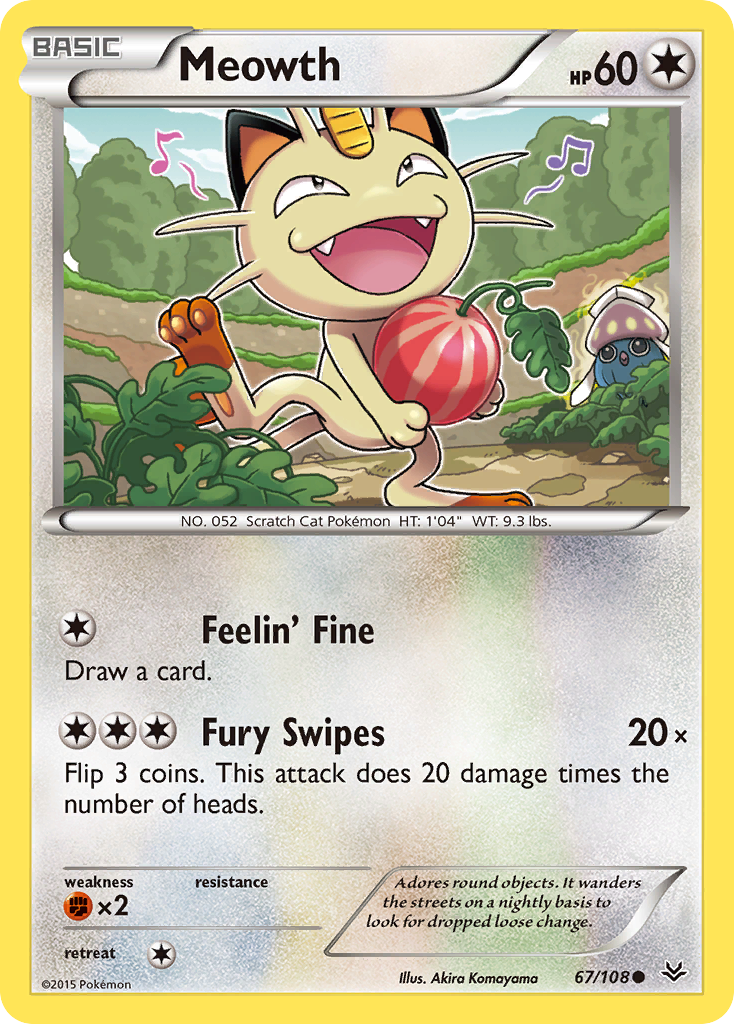 Meowth (67/108) [XY: Roaring Skies] | All Aboard Games