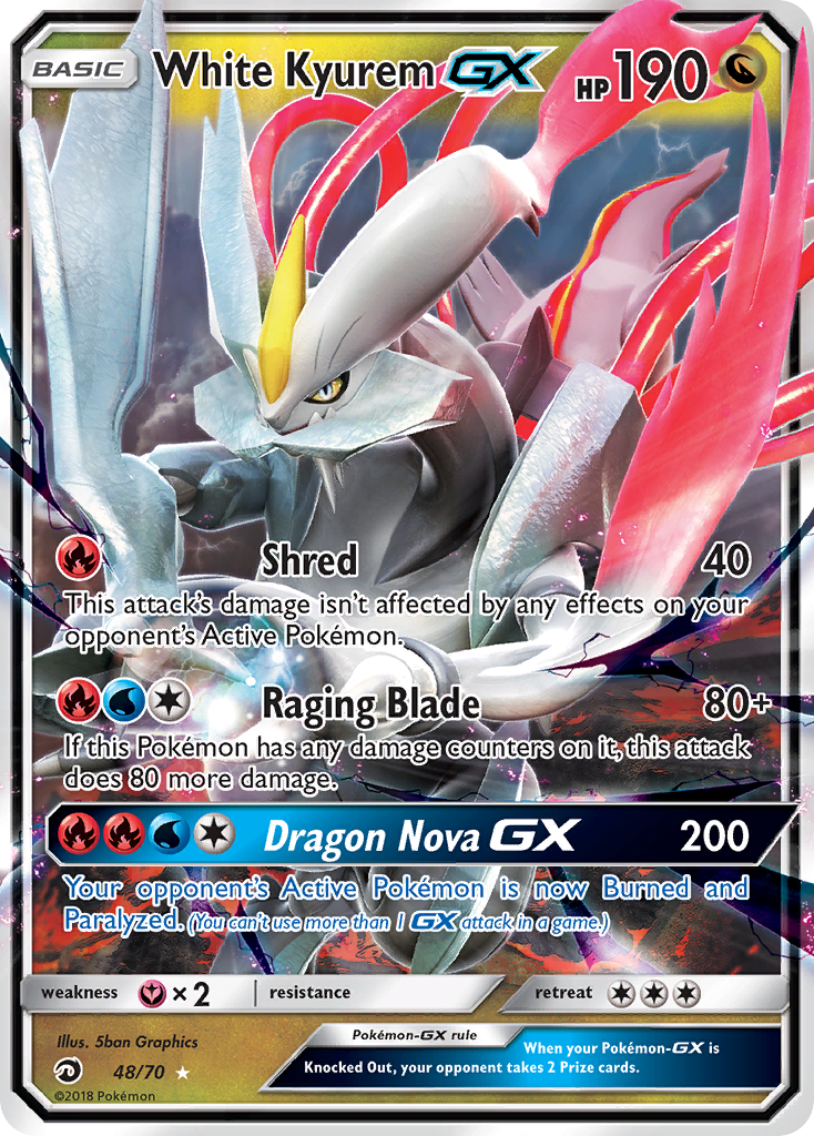 White Kyurem GX (48/70) [Sun & Moon: Dragon Majesty] | All Aboard Games