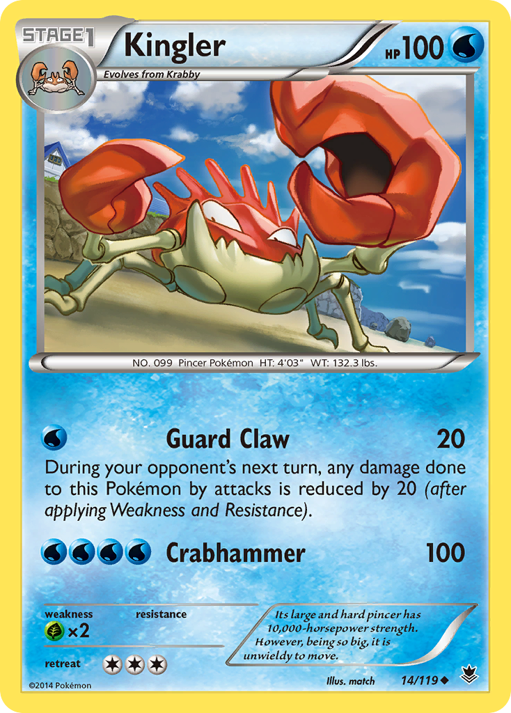 Kingler (14/119) [XY: Phantom Forces] | All Aboard Games