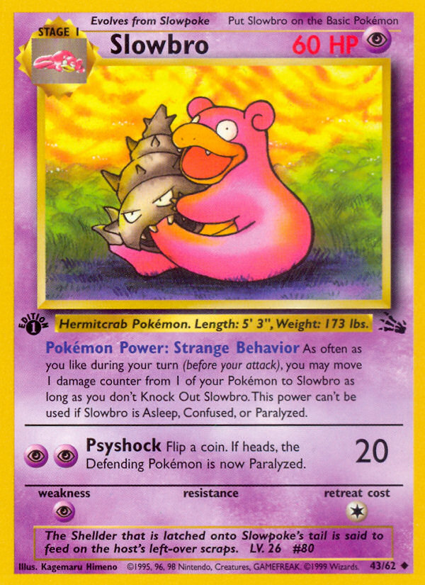 Slowbro (43/62) [Fossil 1st Edition] | All Aboard Games