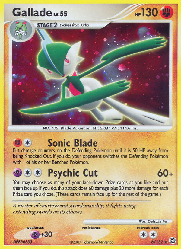 Gallade (6/132) [Diamond & Pearl: Secret Wonders] | All Aboard Games