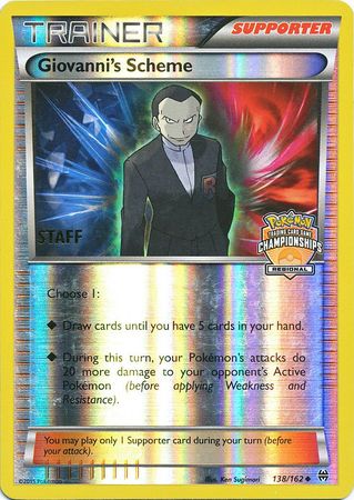 Giovanni's Scheme (138/162) (Championship Promo Staff) [XY: BREAKthrough] | All Aboard Games