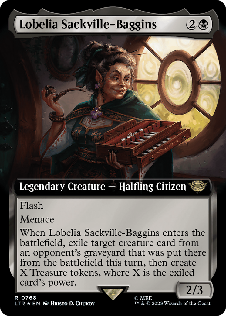 Lobelia Sackville-Baggins (Extended Art) (Surge Foil) [The Lord of the Rings: Tales of Middle-Earth] | All Aboard Games