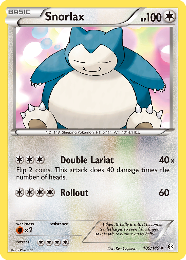 Snorlax (109/149) [Black & White: Boundaries Crossed] | All Aboard Games