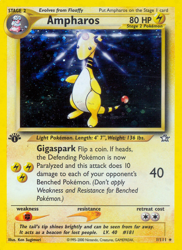 Ampharos (1/111) [Neo Genesis 1st Edition] | All Aboard Games
