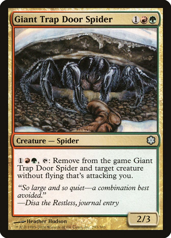 Giant Trap Door Spider [Coldsnap Theme Decks] | All Aboard Games