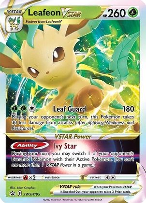 Leafeon VSTAR (SWSH195) [Sword & Shield: Black Star Promos] | All Aboard Games