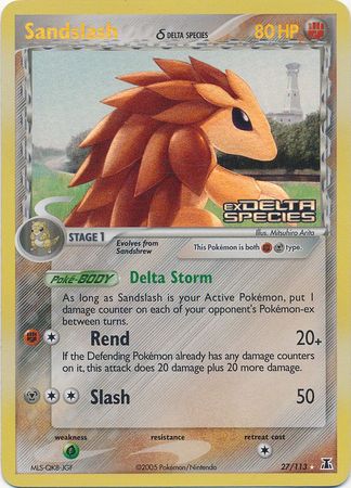 Sandslash (27/113) (Delta Species) (Stamped) [EX: Delta Species] | All Aboard Games