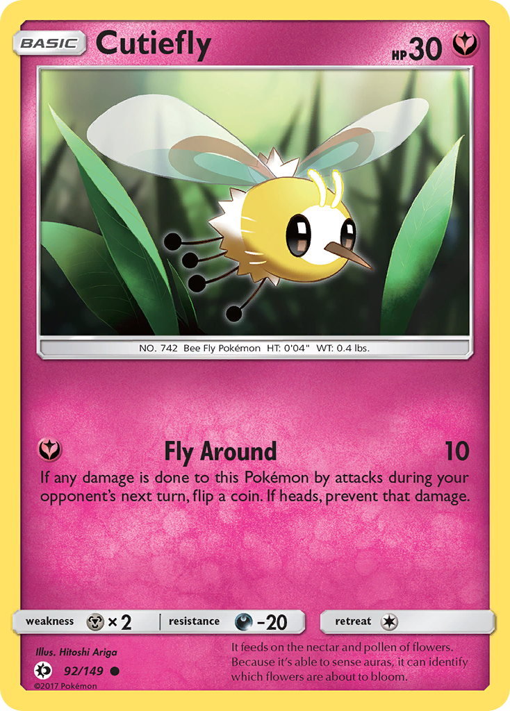 Cutiefly (92/149) [Sun & Moon: Base Set] | All Aboard Games