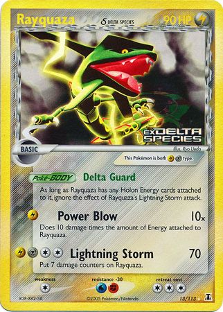 Rayquaza (13/113) (Delta Species) (Stamped) [EX: Delta Species] | All Aboard Games