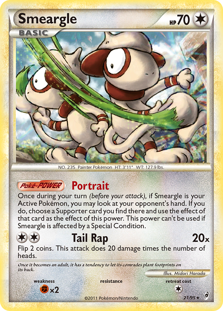 Smeargle (21/95) [HeartGold & SoulSilver: Call of Legends] | All Aboard Games